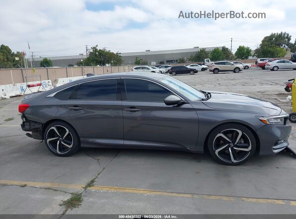 1HGCV2F31LA020818 2020 HONDA ACCORD Серый Вид задней части салона