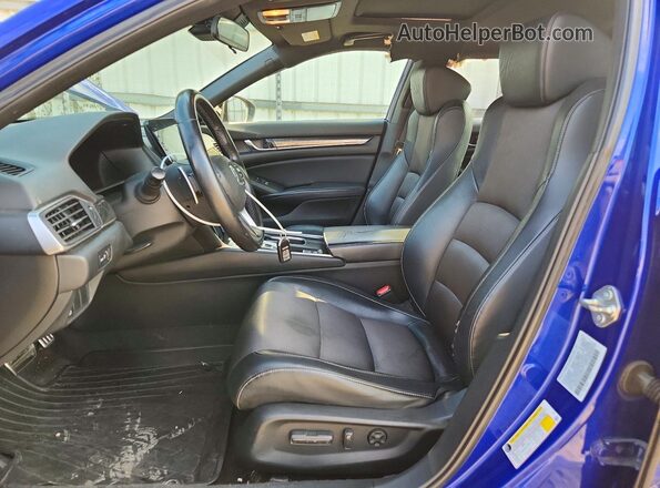1HGCV2F32JA012711 2018 HONDA ACCORD Blue Սալոնի դիմացի տեսք