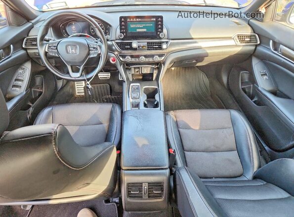 1HGCV2F32JA012711 2018 HONDA ACCORD Blue Առջևի վահանակի տեսք
