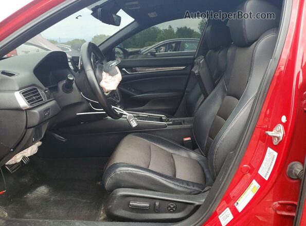 1HGCV2F32JA014281 2018 HONDA ACCORD Red წინა სალონის ხედი