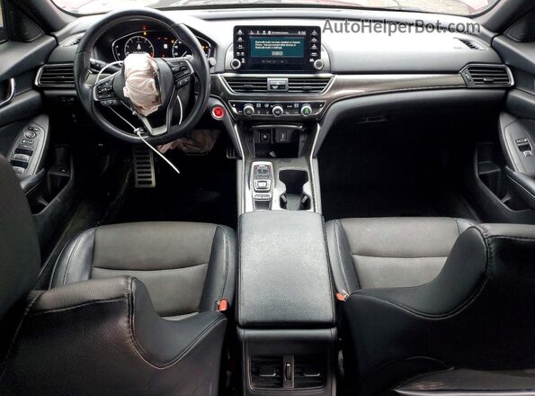 1HGCV2F32JA014281 2018 HONDA ACCORD Red წინა პანელის ხედი