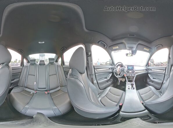 1HGCV2F32JA014281 2018 HONDA ACCORD Red VIN კოდის სტიკერის ხედი