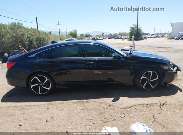 1HGCV2F32KA010426 2019 HONDA ACCORD Black Սալոնի հետևի տեսք