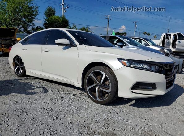 1HGCV2F32KA032040 2019 HONDA ACCORD White 