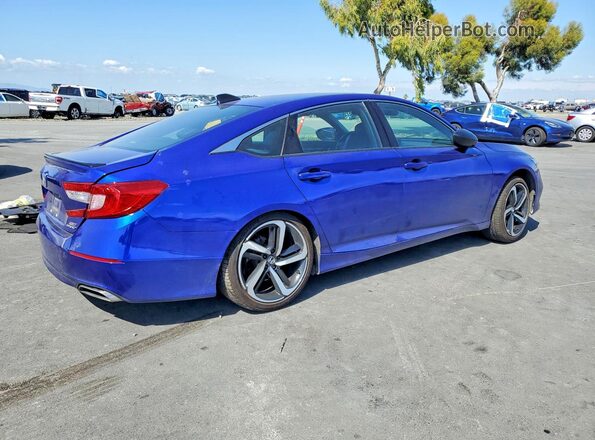 1HGCV2F32MA032087 2021 HONDA ACCORD Blue Задня права чверть