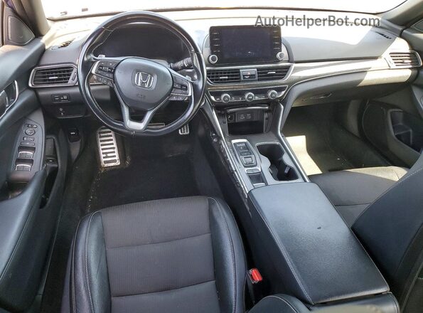 1HGCV2F32MA032087 2021 HONDA ACCORD Blue Вид панелі приладів
