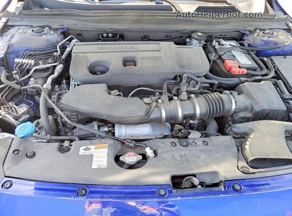 1HGCV2F32MA032087 2021 HONDA ACCORD Blue Вид задньої частини салону