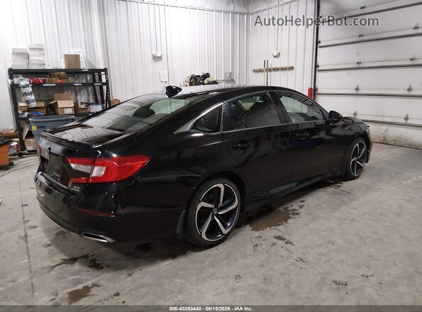 1HGCV2F33JA021711 2018 HONDA ACCORD Black Rear right