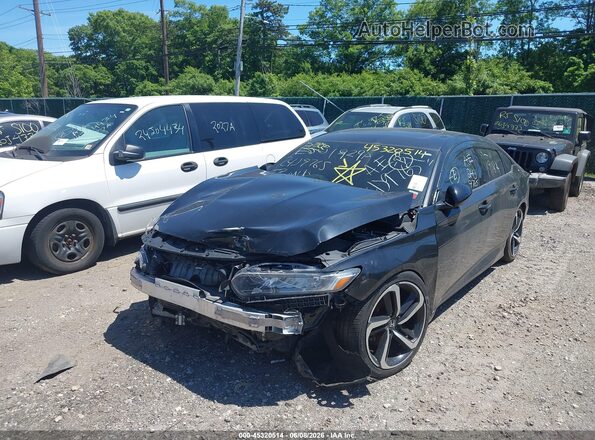 1HGCV2F33KA002707 2019 HONDA ACCORD Black 