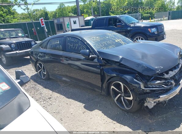 1HGCV2F33KA002707 2019 HONDA ACCORD Black 