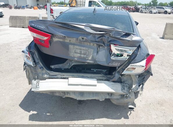 1HGCV2F33KA006918 2019 HONDA ACCORD Gray Вид спереду