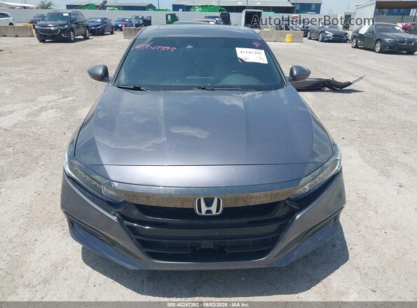1HGCV2F33KA006918 2019 HONDA ACCORD Gray Вид задньої частини салону