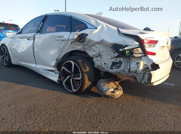 1HGCV2F33KA008314 2019 HONDA ACCORD White Դիմացի տեսք