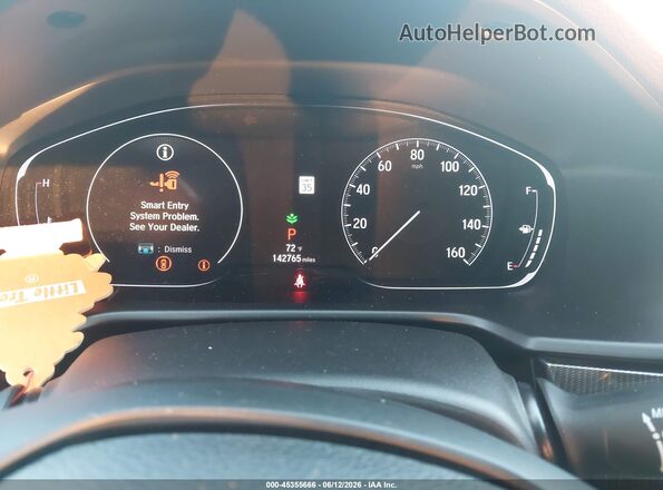 1HGCV2F33KA008314 2019 HONDA ACCORD White Հետևի նստատեղերի տեսք