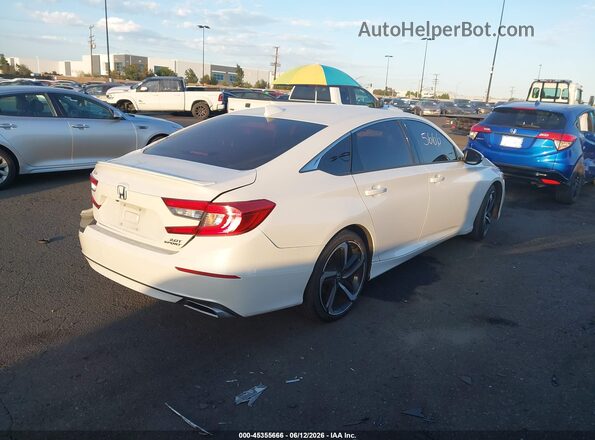 1HGCV2F33KA008314 2019 HONDA ACCORD White Հետևի աջ