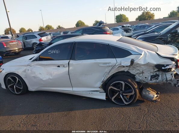 1HGCV2F33KA008314 2019 HONDA ACCORD White Սալոնի 360 աստիճան տեսք