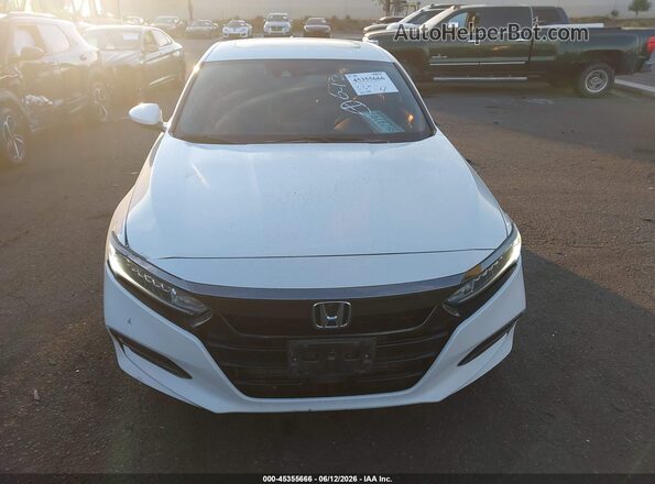 1HGCV2F33KA008314 2019 HONDA ACCORD White Սարքավորումների վահանակի տեսք