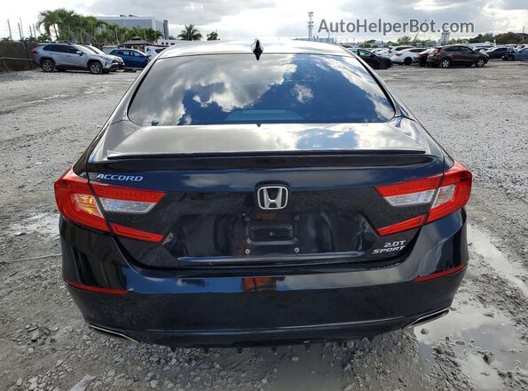 1HGCV2F33LA003227 2020 HONDA ACCORD Black Հետևի տեսք