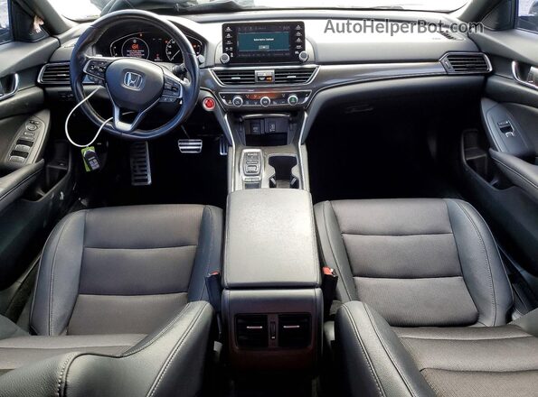 1HGCV2F33LA003227 2020 HONDA ACCORD Black Առջևի վահանակի տեսք