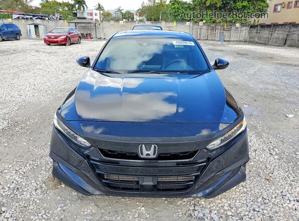 1HGCV2F33LA003227 2020 HONDA ACCORD Black Դիմացի տեսք