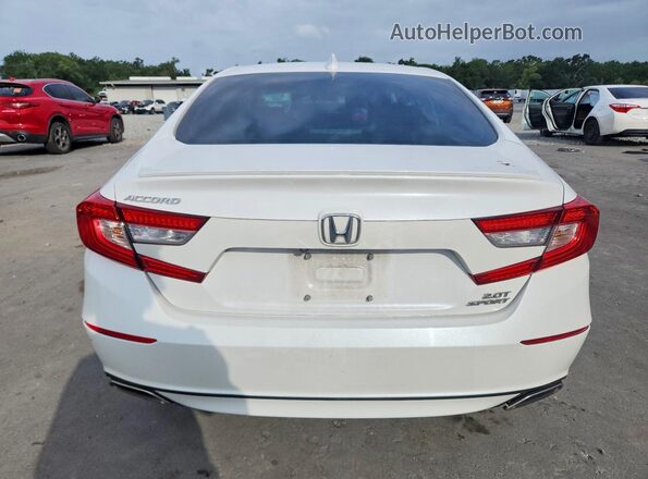 1HGCV2F33LA031884 2020 HONDA ACCORD Белый Вид сзади