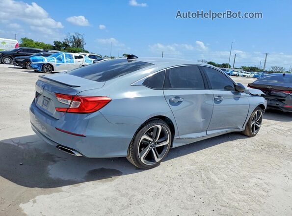 1HGCV2F33MA016206 2021 HONDA ACCORD Gray Rear right