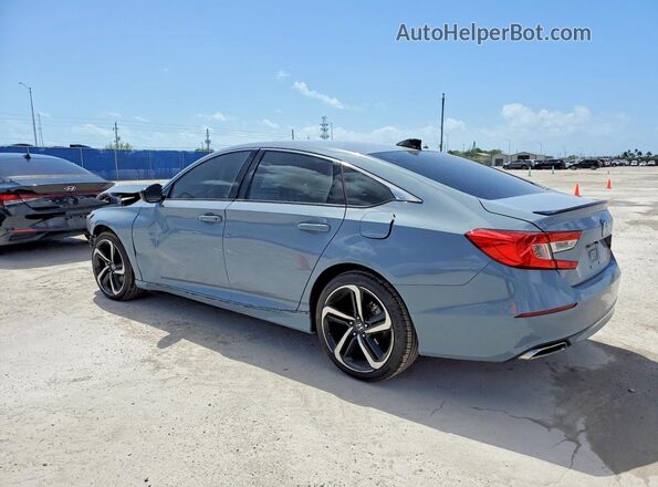 1HGCV2F33MA016206 2021 HONDA ACCORD Gray Rear left