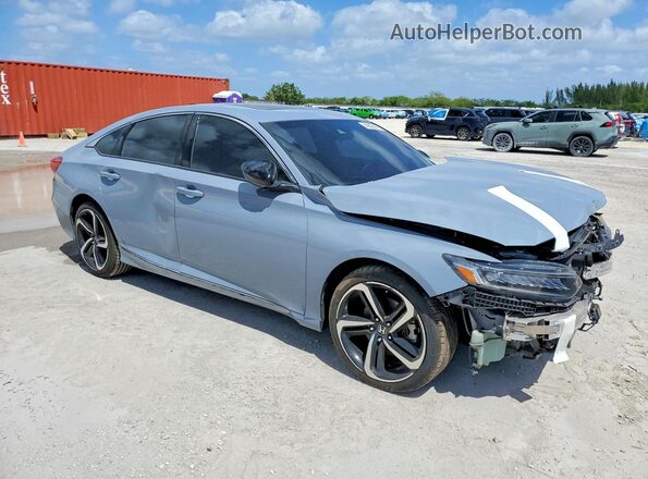 1HGCV2F33MA016206 2021 HONDA ACCORD Gray Front right