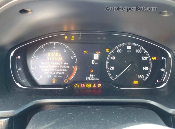 1HGCV2F33MA016206 2021 HONDA ACCORD Gray Instrument cluster view