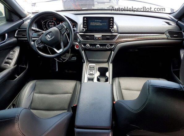 1HGCV2F33MA016206 2021 HONDA ACCORD Gray Dashboard view