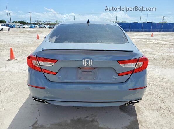 1HGCV2F33MA016206 2021 HONDA ACCORD Gray Rear view
