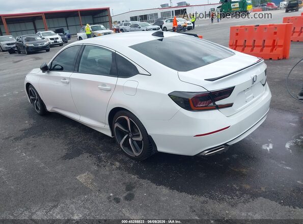 1HGCV2F33MA024807 2021 HONDA ACCORD Белый Задняя левая четверть
