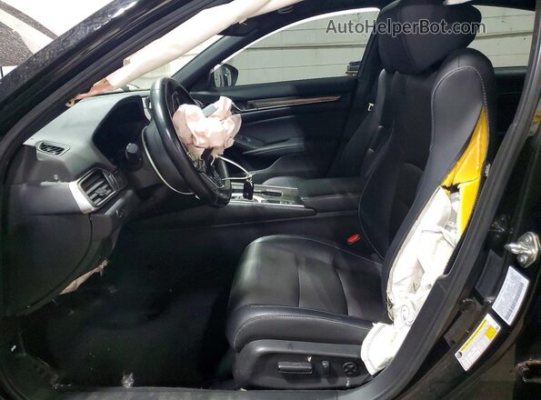 1HGCV2F34JA020227 2018 HONDA ACCORD Black Սալոնի դիմացի տեսք
