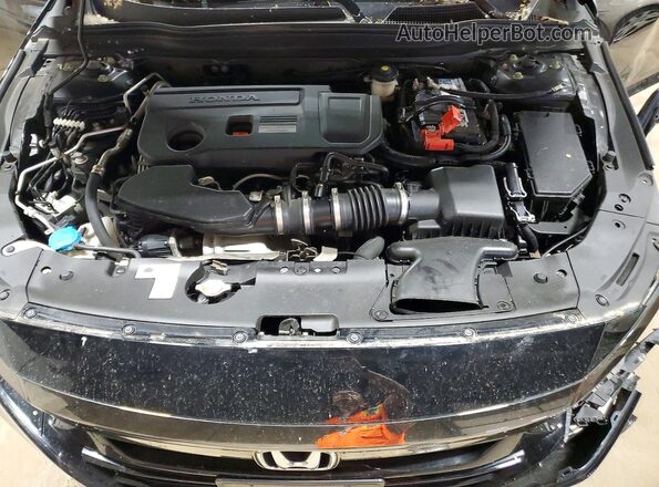 1HGCV2F34JA020227 2018 HONDA ACCORD Black Սալոնի հետևի տեսք