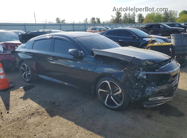 1HGCV2F34KA010413 2019 HONDA ACCORD Черный 