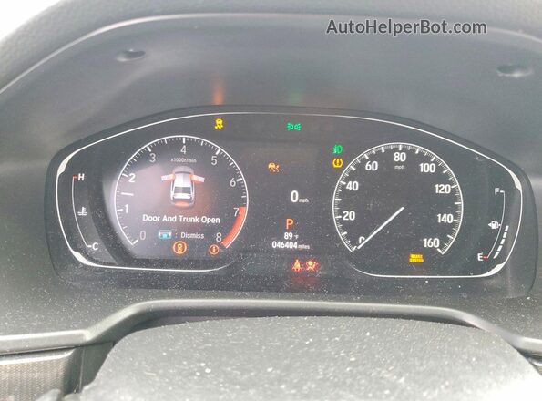 1HGCV2F34MA001195 2021 HONDA ACCORD Black ხელსაწყოთა პანელის ხედი