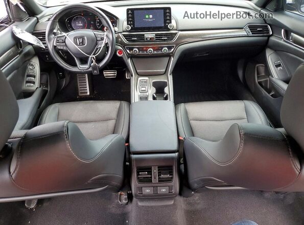 1HGCV2F34MA001195 2021 HONDA ACCORD Black წინა პანელის ხედი