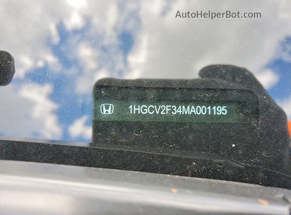 1HGCV2F34MA001195 2021 HONDA ACCORD Black ძრავის განყოფილების ხედი