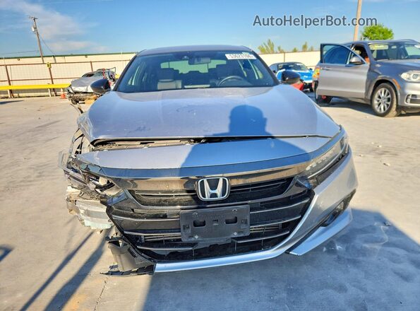 1HGCV2F34MA010723 2021 HONDA ACCORD Серебряный Вид спереди