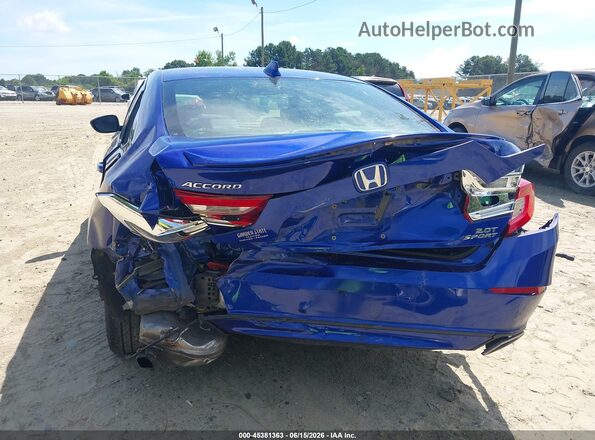 1HGCV2F35KA008668 2019 HONDA ACCORD Blue Vista frontal