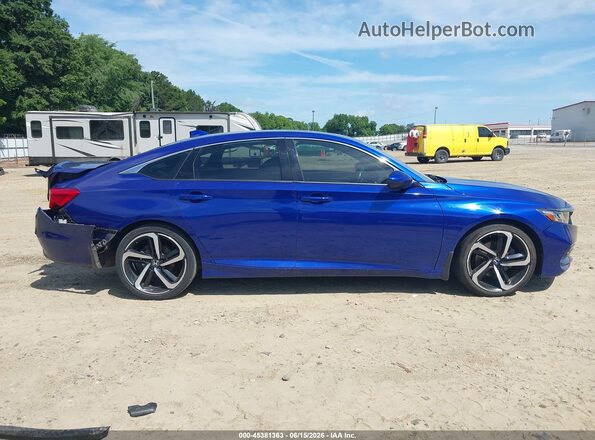 1HGCV2F35KA008668 2019 HONDA ACCORD Blue Vista interior de 360 grados