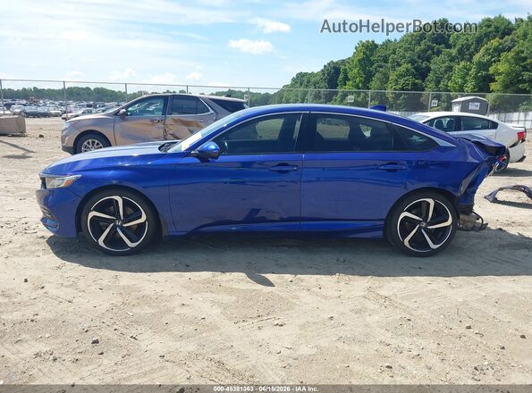 1HGCV2F35KA008668 2019 HONDA ACCORD Blue 