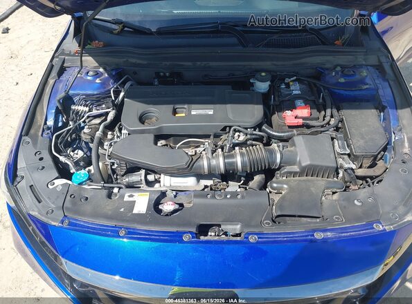 1HGCV2F35KA008668 2019 HONDA ACCORD Blue Vista trasera