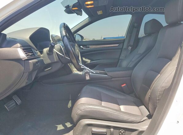 1HGCV2F35KA023641 2019 HONDA ACCORD Black Widok wnętrza z przodu