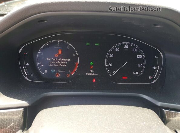 1HGCV2F35KA023641 2019 HONDA ACCORD Black Widok zestawu wskaźników
