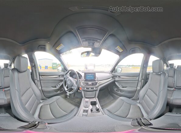 1HGCV2F35KA030346 2019 HONDA ACCORD Black Vista de la etiqueta del VIN