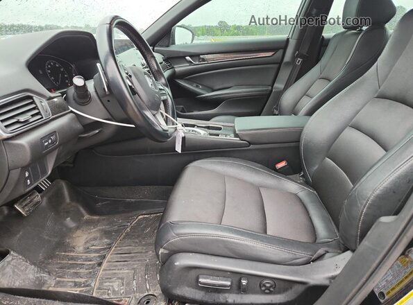 1HGCV2F35KA030346 2019 HONDA ACCORD Black Vista interior delantera