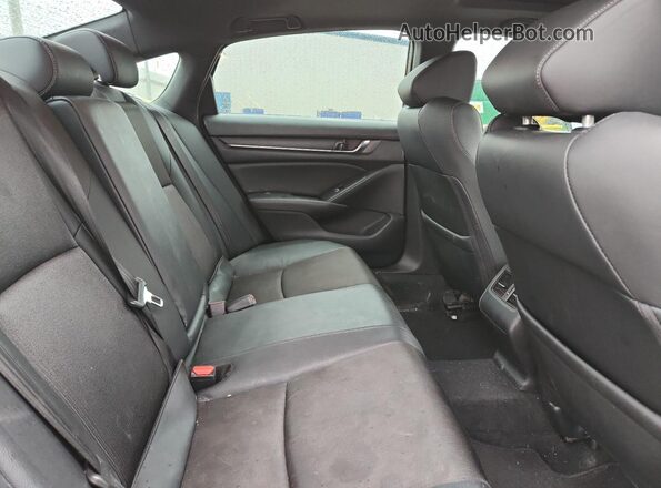 1HGCV2F35KA030346 2019 HONDA ACCORD Black Vista de los asientos traseros