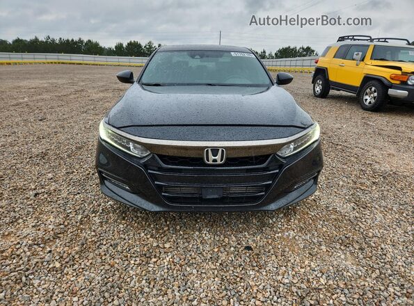 1HGCV2F35KA030346 2019 HONDA ACCORD Black Vista frontal