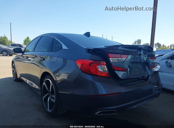 1HGCV2F35KA033554 2019 HONDA ACCORD Gray 